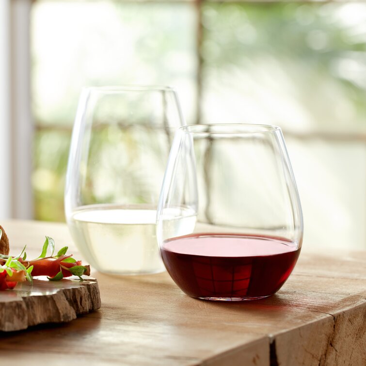 Stemless Red Wine Glasses (Set of 4)