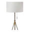 Lampe sur pied 1 pièce de style rétro, trépied plaqué or, hauteur de lampe unique de 57 pouces de haut-239613880