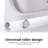 Rebrilliant Plastic Rolling Laundry Hamper with Wheels