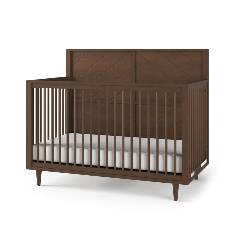 Lit de bébé convertible 4-en-1 Surrey Hill, Brun châtaigne grillé
