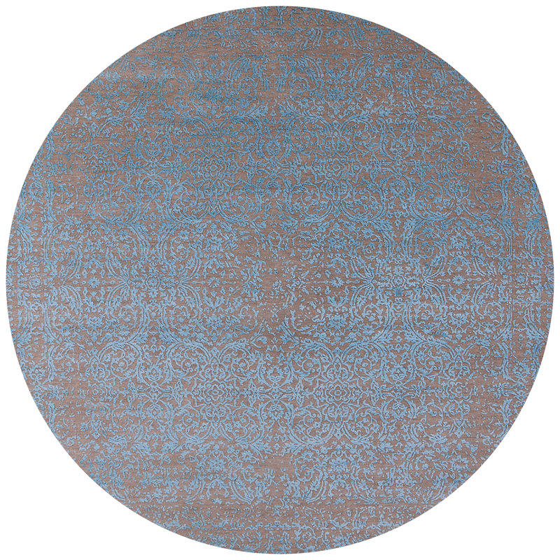 Tapis oriental gris Shala, Rond 5 pi