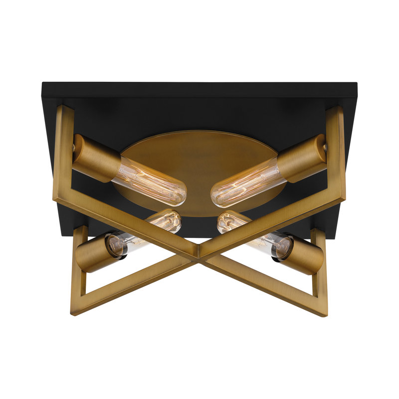 Flush Mount, Light Aged Brass
