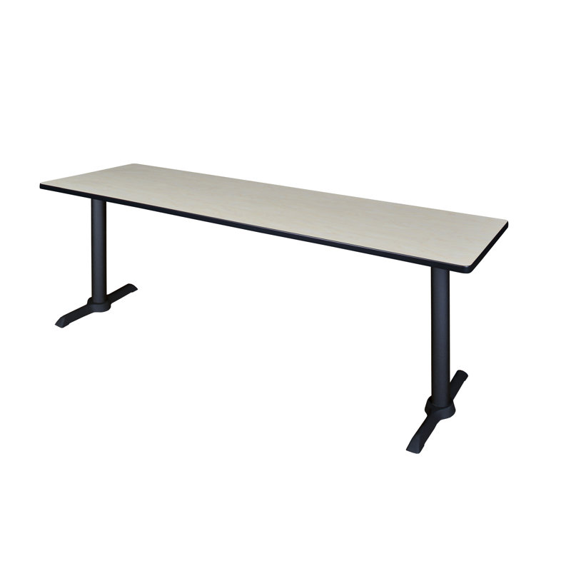 Nidal Cain Steel T-Base Training Seminar Table, Maple, 29" H x 42" L x 24" W