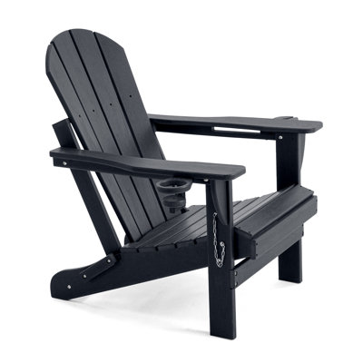 Foldable Outdoor Adirondack Chair–Weather-Resistant Patio Seating by Highland Dunes