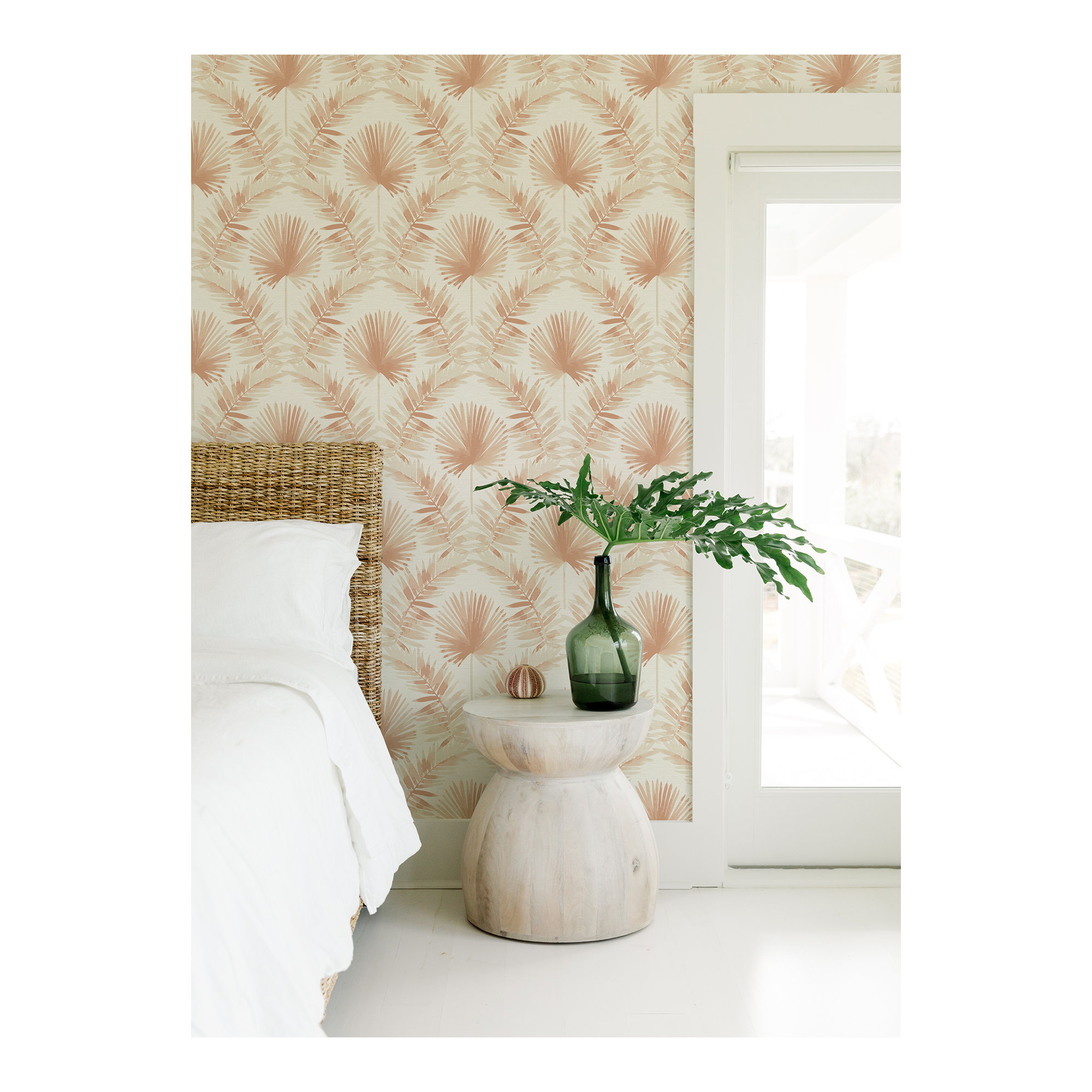 Dorinda Botanical Wallpaper, Red