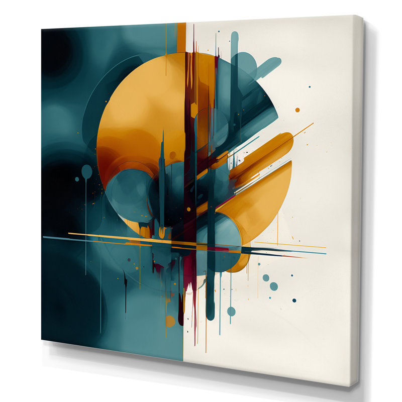 «The Geometric Of Light I» sur toile, H 16 po x l 16 po x P 1 po, Toile tendue
