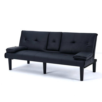 Lit noir de 67 pouces: une solution pratique et confortable pour différents besoins de la maison