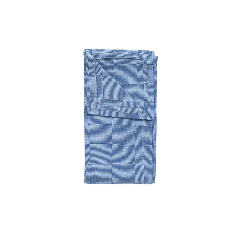 Eivissa Linen Blend Square Napkins, Blueberry