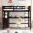 Loft Bed With Drawers And Desk, Wooden Loft Bed With Shelves-161060946-161060957