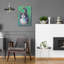«Cookie Bean Green» par Mary Urban, art mural en verre acrylique, 16 po x 24 po-1592715716
