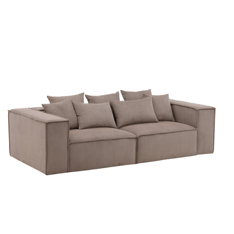 Iacona 4 Seater Sofa, Brown
