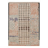 Rug & Kilim’S Modern Moroccan-Inspired Rug In Ivory, Rust, And Mint Abstract Pattern