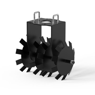 Charrue à charrue à disque robuste de 32 po pour VTT / UTV - Attelage Global 2 po - Hauteur réglable - Idéal pour la culture du sol, le nivellement, l'ensemencement, l'amélioration des récoltes - Barre de traction - Couleur: noir