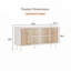 Armoire de rangement en bois massif avec porte coulissante rustique pour le salon