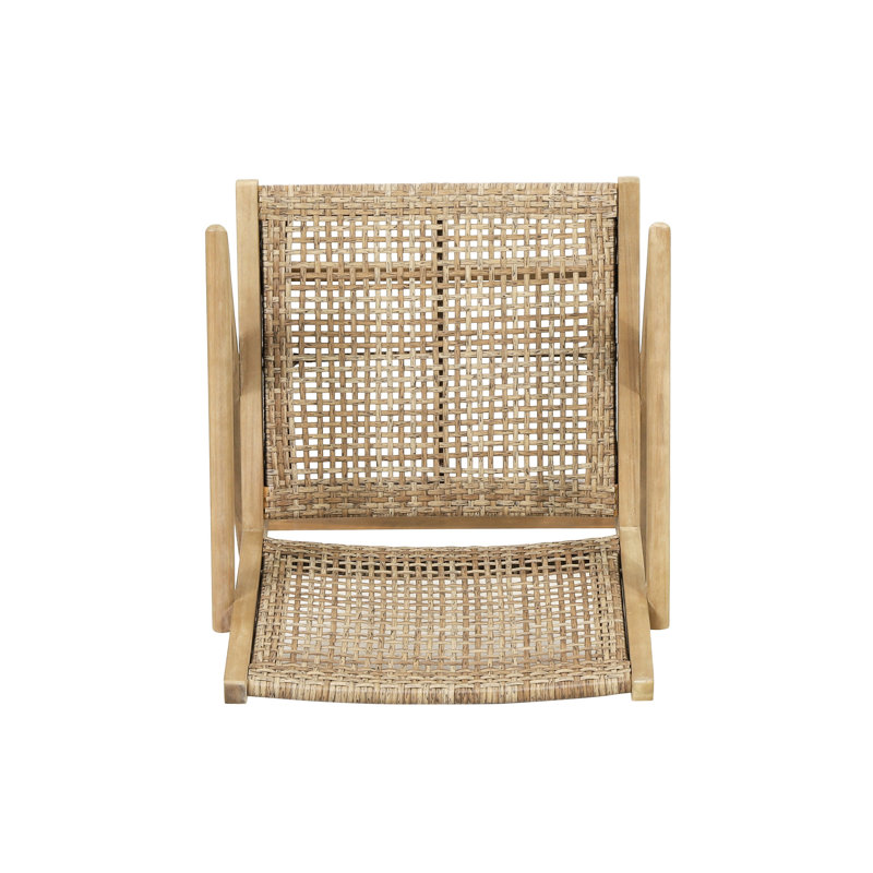 Transitional Outdoor Chairs   Of 2  - Brown Wood 2Pcs With Covering