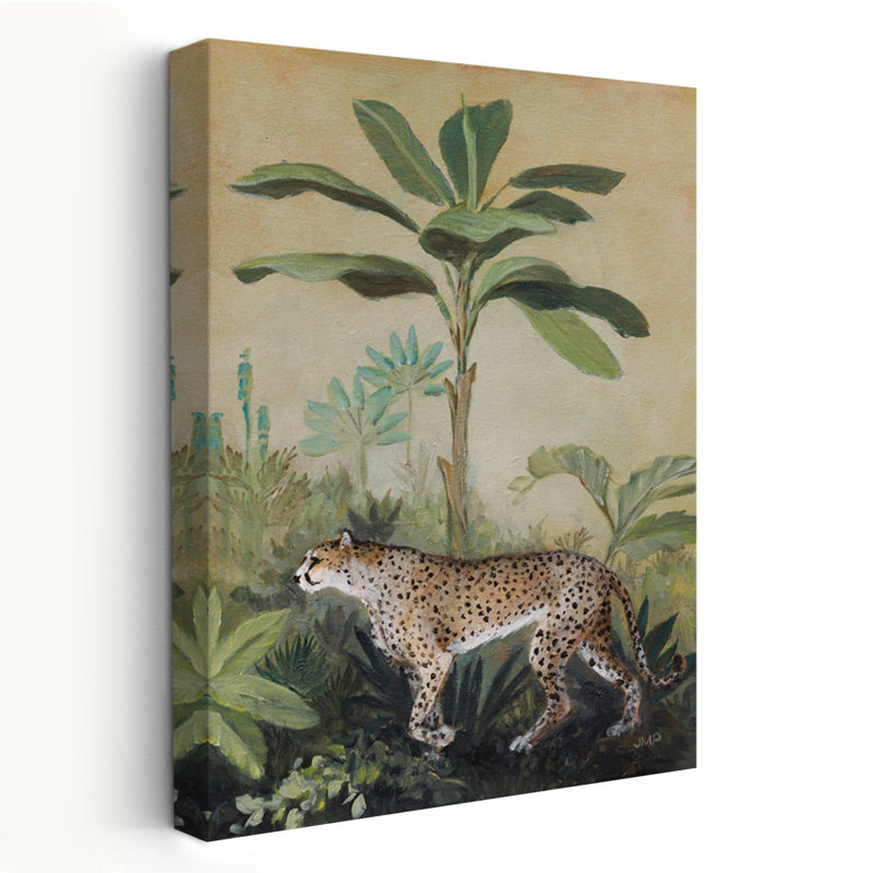 Bohème et éclectique, roi de la jungle II, H 60 po x l 40 po
