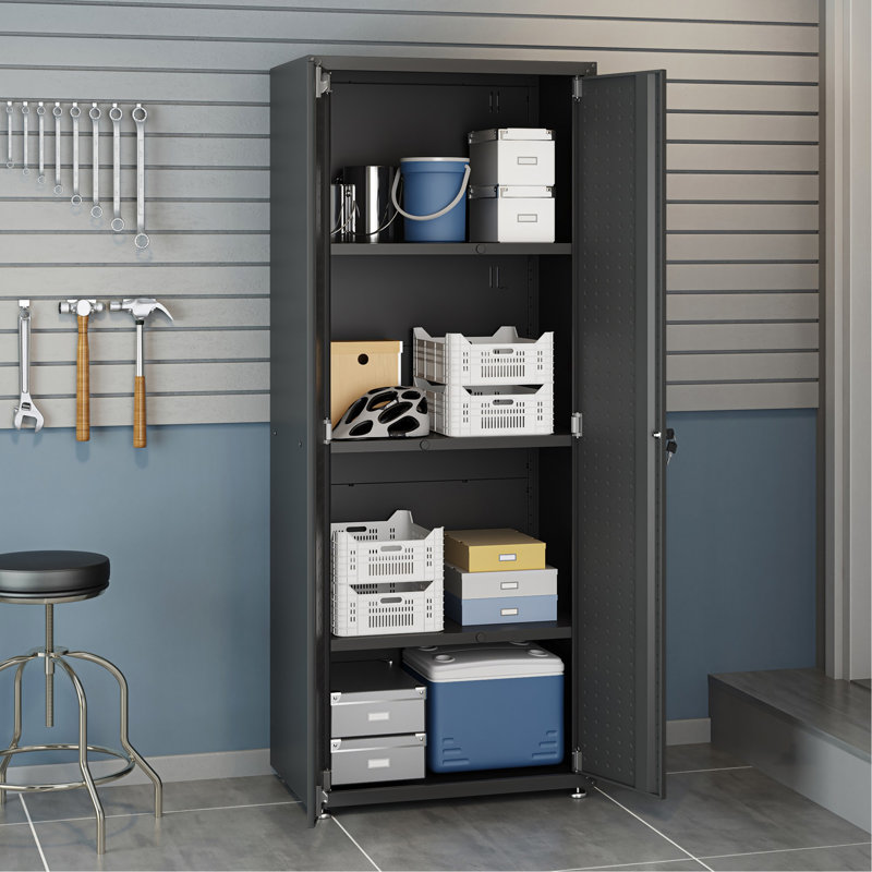 Grande armoire de garage gris anthracite, Gris anthracite
