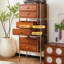 Armoire de rangement multi-rôle de style Wabi-sabi