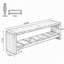 Banc de rangement pour chaussures Rustic