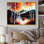 " Red And Orange Birch Trees By The Lake I "