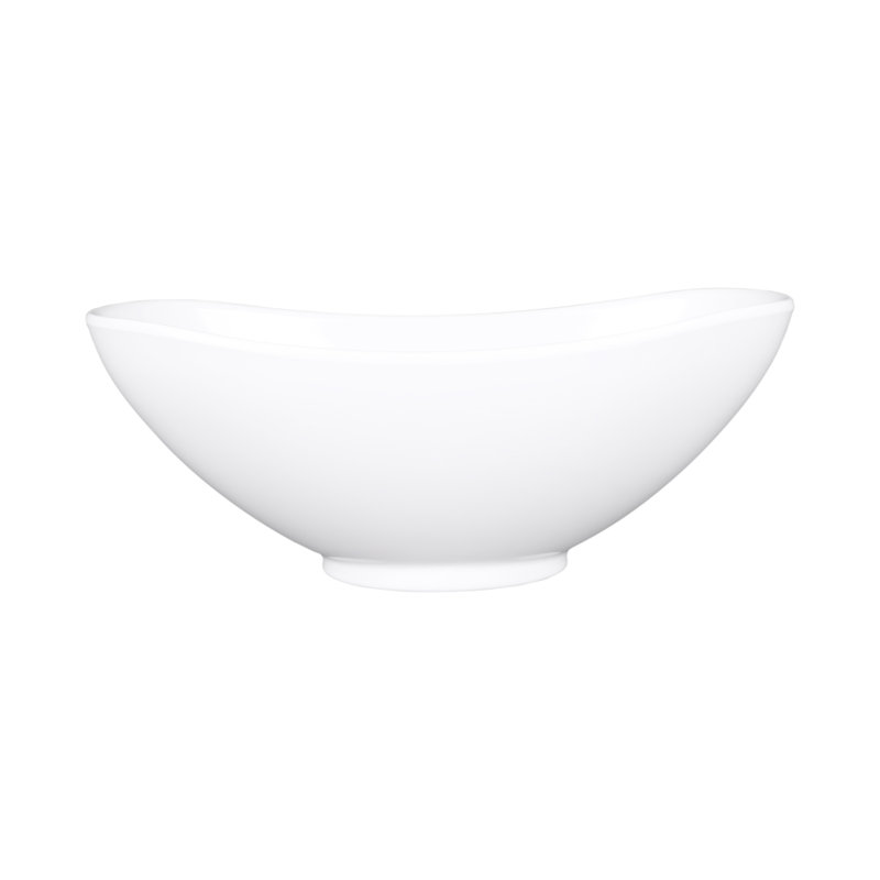 Bol de service en mélamine biologique 104 fl oz., Blanc