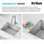 Évier de cuisine en acier inoxydable KRAUS Kore ™-115382524-115382525