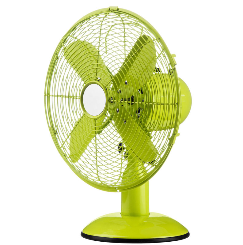Oscillating Table Fan, Lime Green