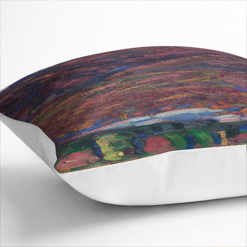 Autumn Colour Square Throw Cushion, 55cm H x 55cm W x 20cm D, White