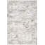 Distinctive Power Loom Synthetic Fibers Abstract Area Rug in Gray/Ivory
