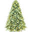 Arbre de Noël bleu de 6 pi, 500 lumières à DEL blanc chaud, 1878 pointes Pe + réalistes, branches articulées sans effort, teinte de base, structure, installation rapide,