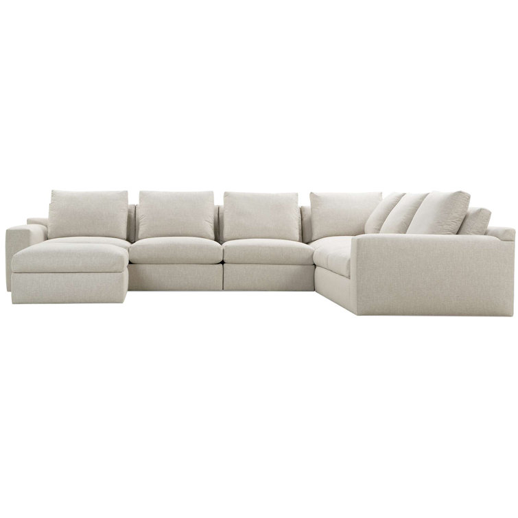 Caspian Upholstered Curved Arms Sectional Sofa White and Black – Midtown  Outlet Home Furnishings