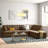 Upholstered L-Shaped Sectional Reversible-1984421467