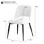 Ensemble de 2 chaises de salle à manger rembourrées en chenille-1210586481
