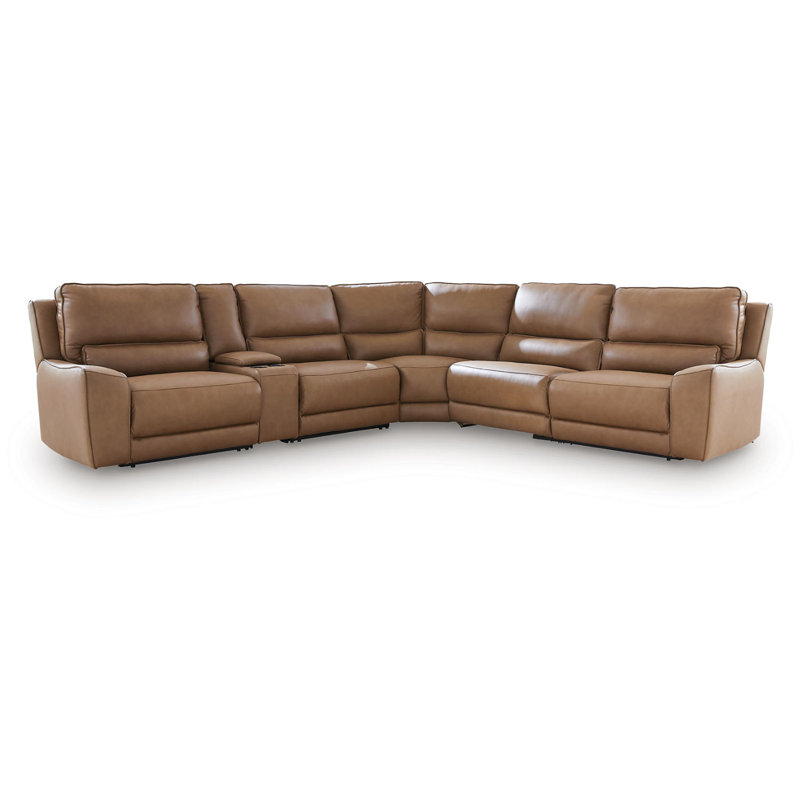 Canapé modulaire inclinable 6 pièces avec console de rangement Silverbrooke