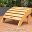 Repose-pieds Porch Furniture, brun, toutes saisons