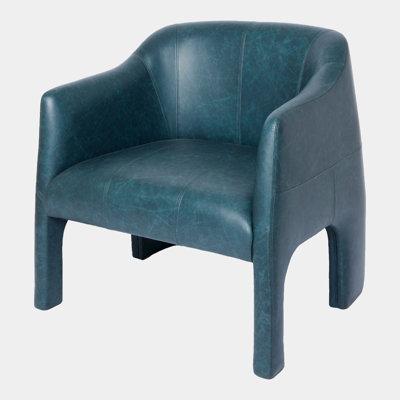 Bradford Chair-Navy Leather