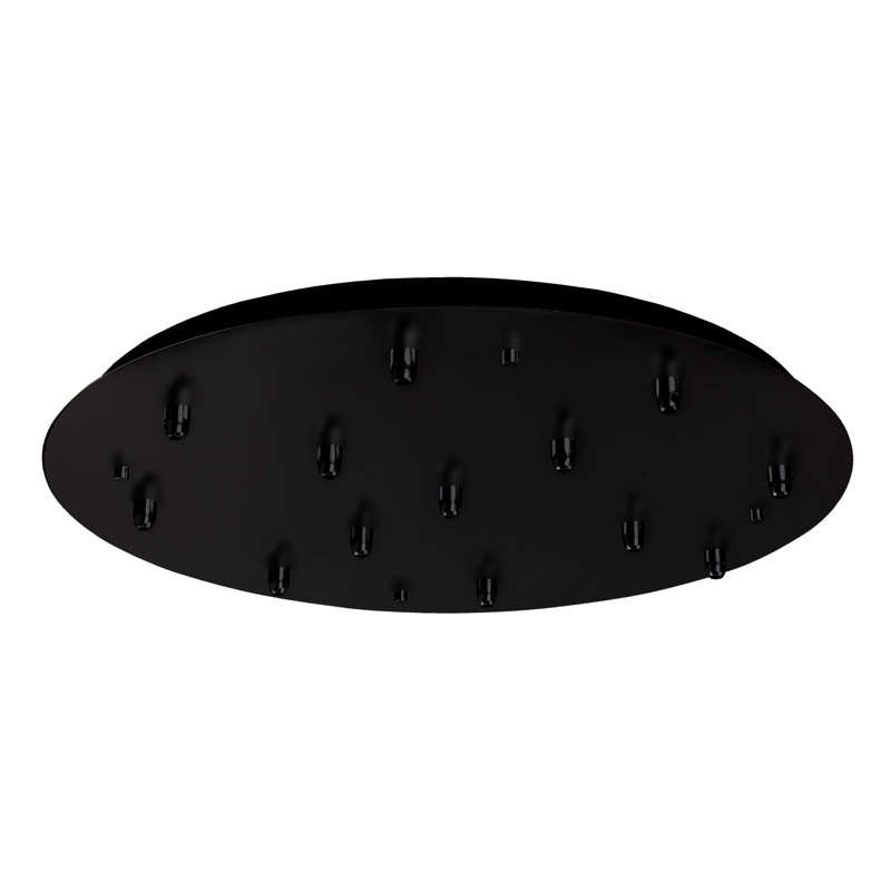 Multi-Port Canopy, 1" H x 23.63" W x 11" D, Black