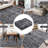 5x7 Washable Rug – Distressed Marble Boho Farmhouse Style Thin Light Grey for Living Room Bedroom Dining Room Office.-1645445529