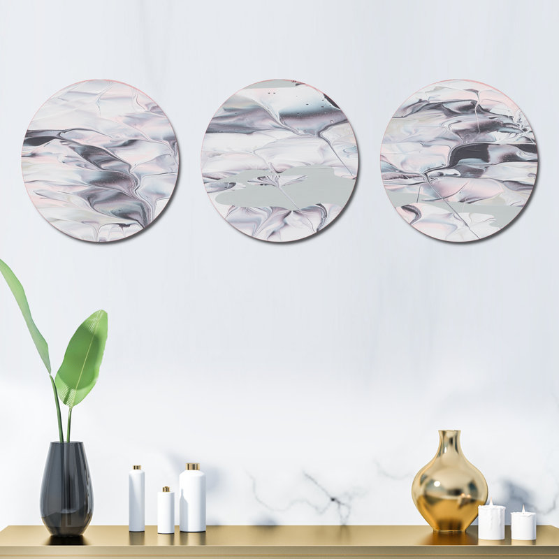 Ensemble de 3 décorations murales en métal 3 pièces