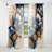 Blue And Gold Floral Bunch III - Traditional Curtain - Velvet Room Darkening - 1 panel-107831541