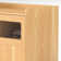 59'' Media Console With Glass Fronted Doors And Bottom Drawer