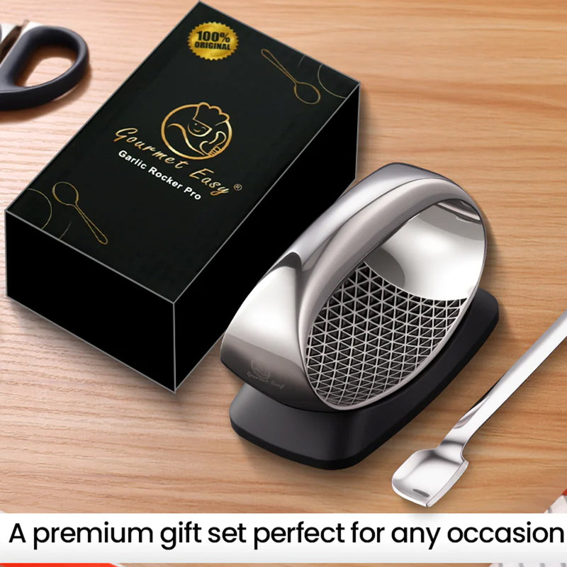 Gourmet Easy Stainless Steel Garlic Press