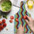 Ambesonne Colorful Tempered Glass Cutting Board Zigzag Sharp Vibrant Multicolor