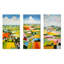 «De Stijl Farm Landscape - Countryside», ensemble de 4 reproductions d'art mural-103010356-103010354