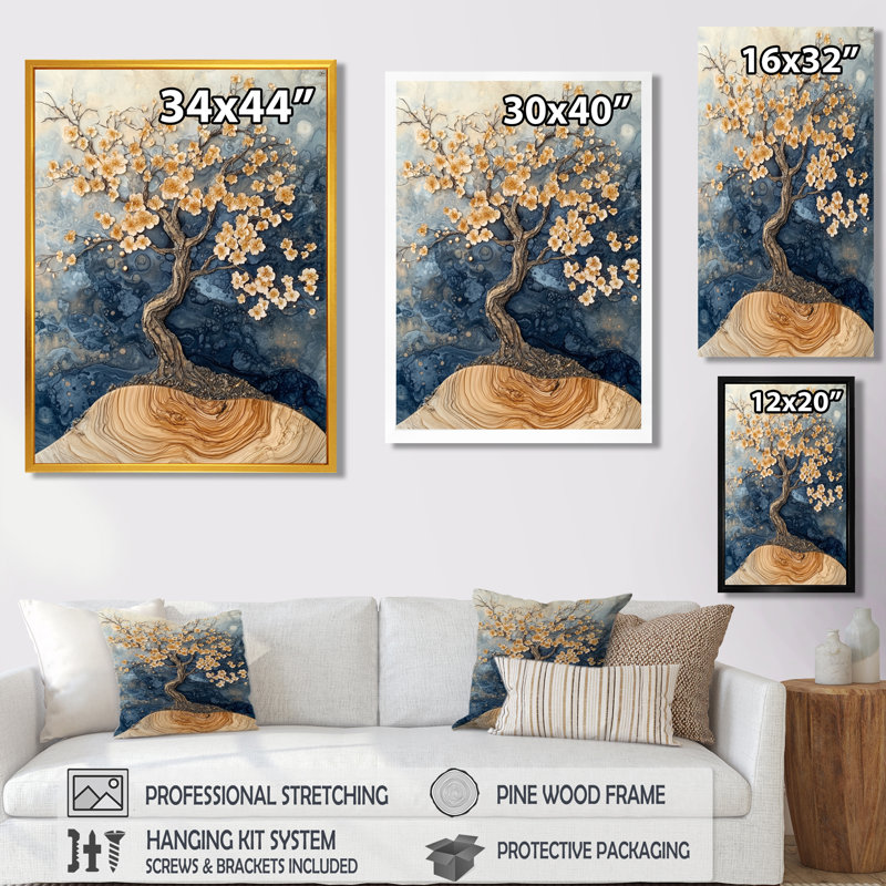 Hodgson - impression sur toile florale, Ne s'applique pas, Toile tendue, H 20 po x l 12 po