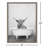 Highland Cow in the Tub BW by Amy Peterson - Picture Frame Print on Glass