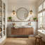 Meuble-lavabo mural 48 po avec comptoir en pierre frittée et lavabo en céramique, armoire de rangement avec 1 tiroir et porte à fermeture en douceur-522743884-522743873-513372809