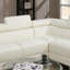 Canapé modulaire en similicuir blanc