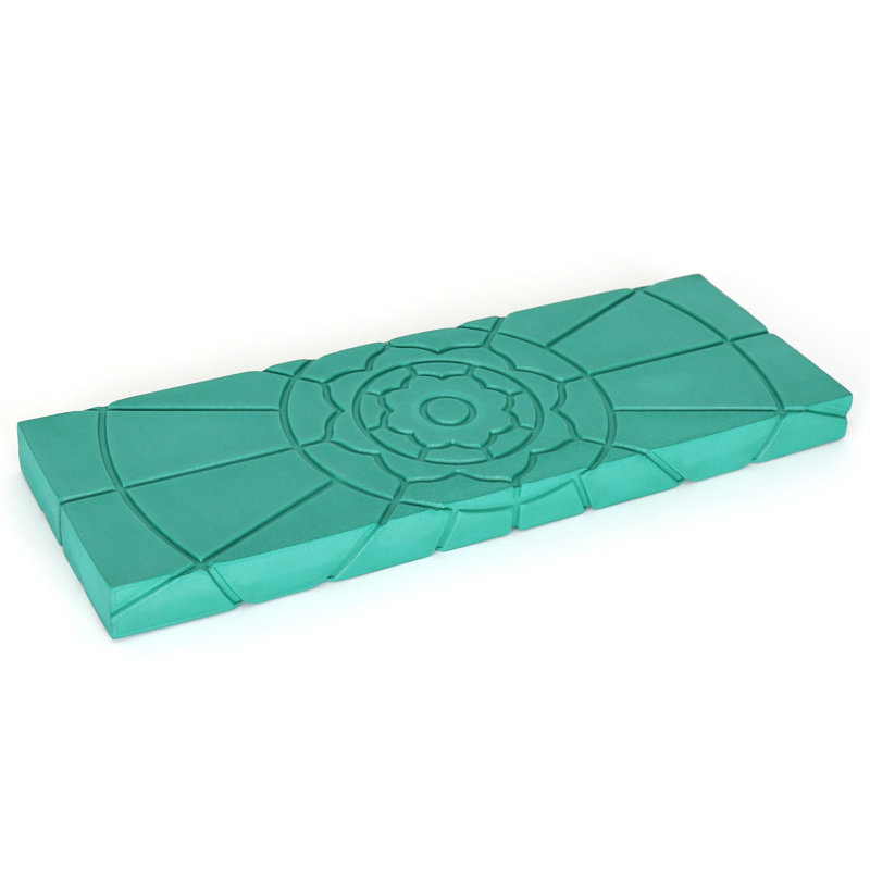 Yakira Outdoor 1'' Bench Seat Cushion, Teal Green