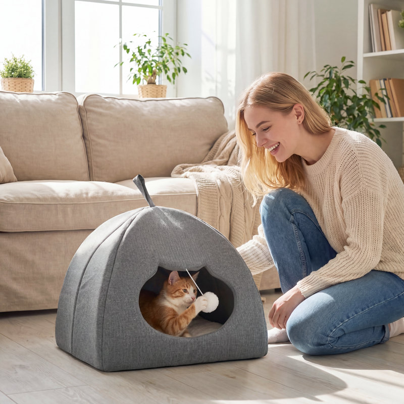 Polyester, Suede / Faux Suede Pet Bed